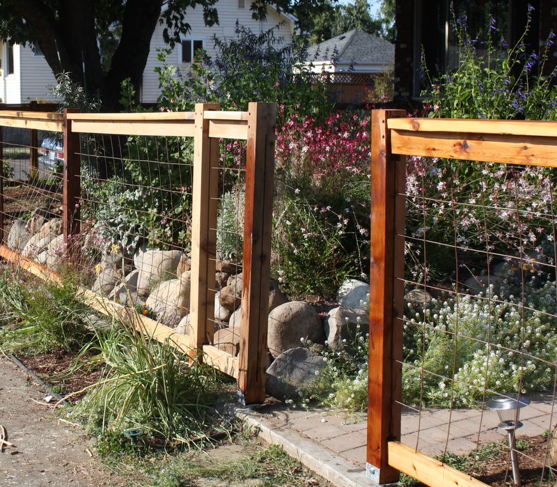 New cedar fence